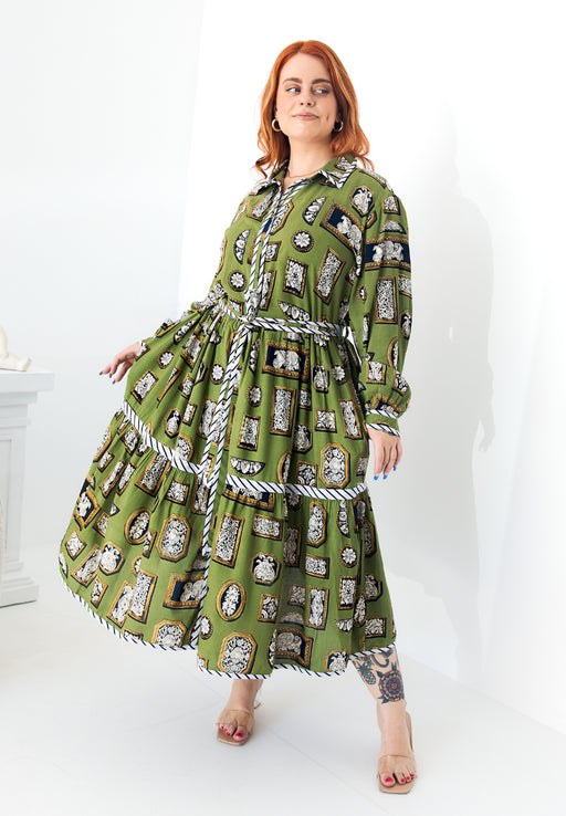 Button Down Dress in Venezia