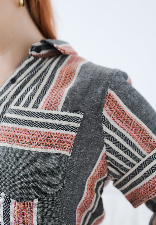 Alia Shirt in Cotton Jacquard