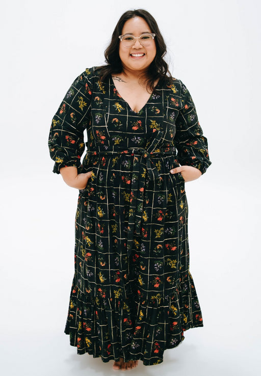 Leandra Dress in Deep Slate Botánica